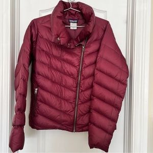 Patagonia Prow Asymmetrical Moto Down Jacket Sz M